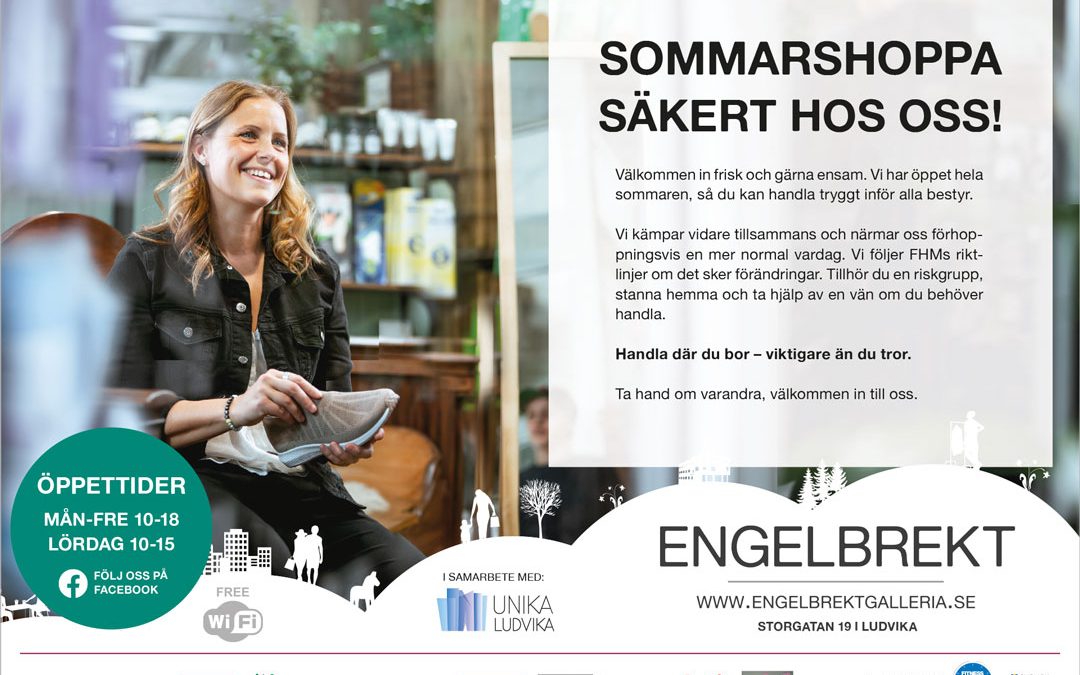 Sommarshoppa säkert hos oss!