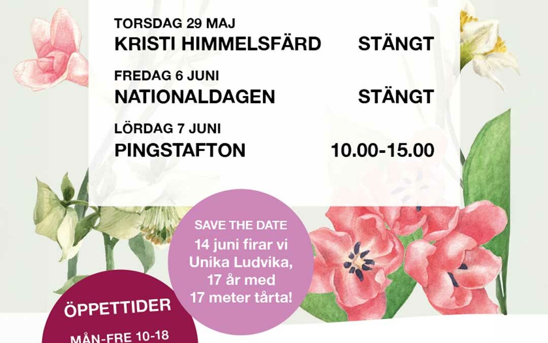 Vårens öppettider