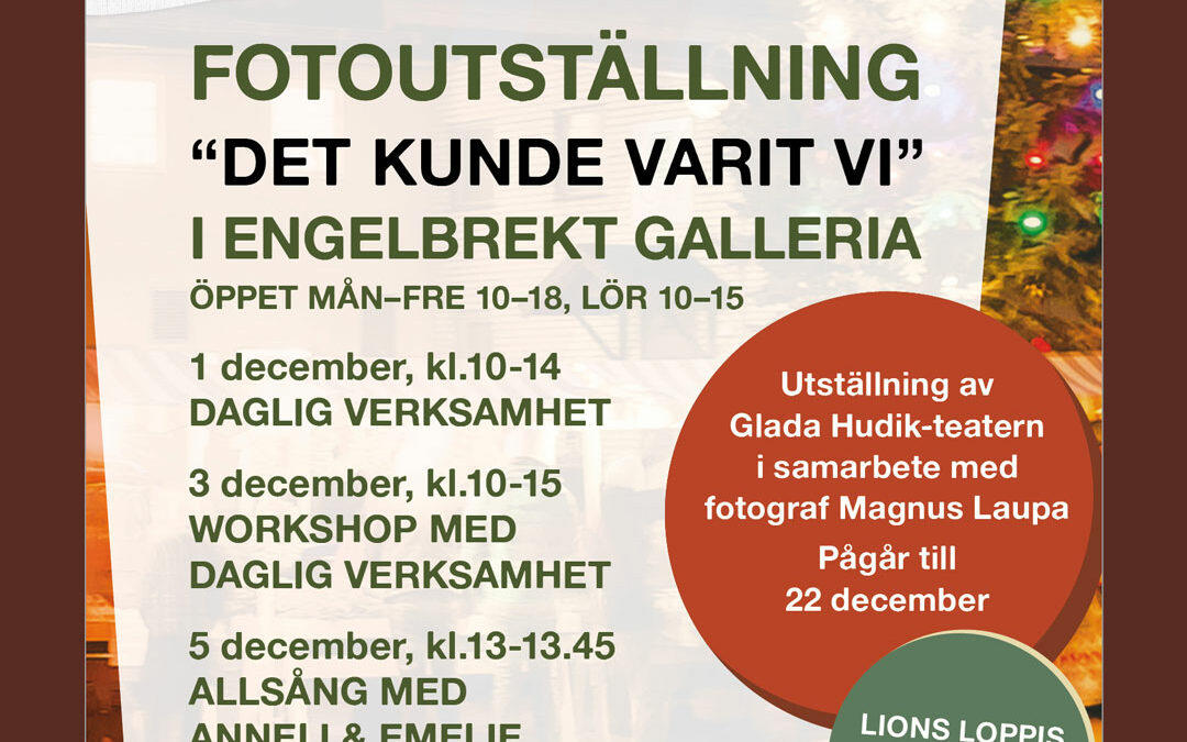 Fotoutställning: ”Det kunde varit vi” i Engelbrekt Galleria